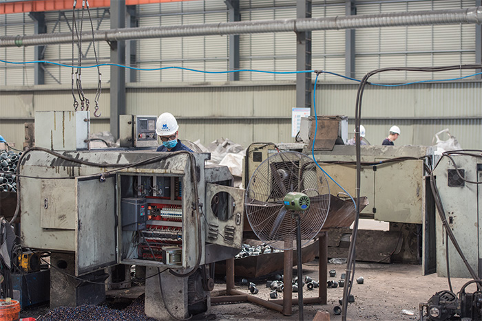 平凉网架配件-锥头加工车间